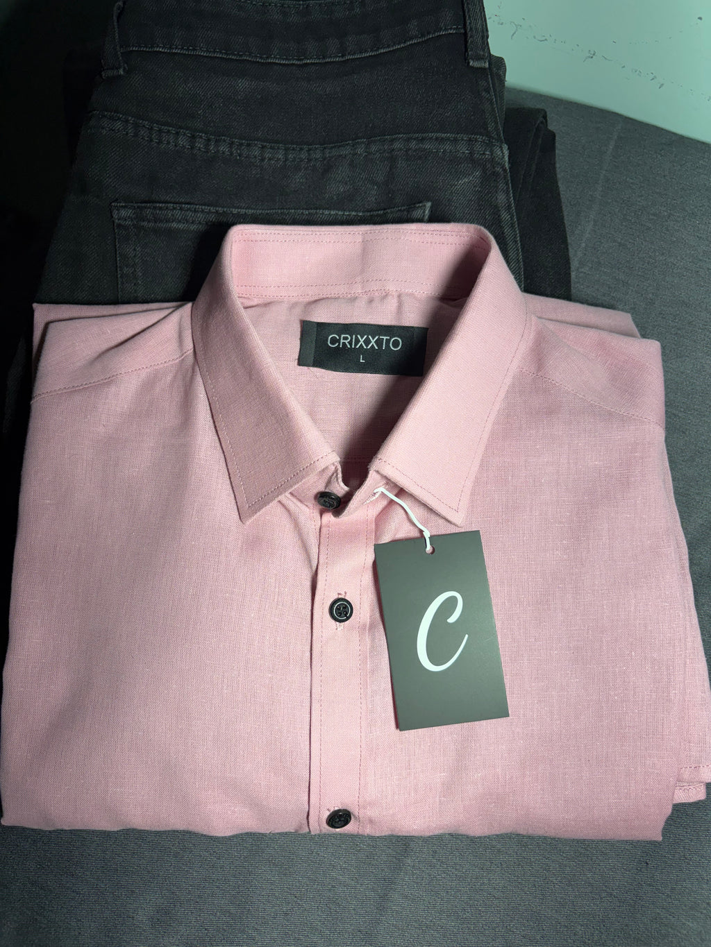 LINEN-COTTON SHIRTS Light Pink