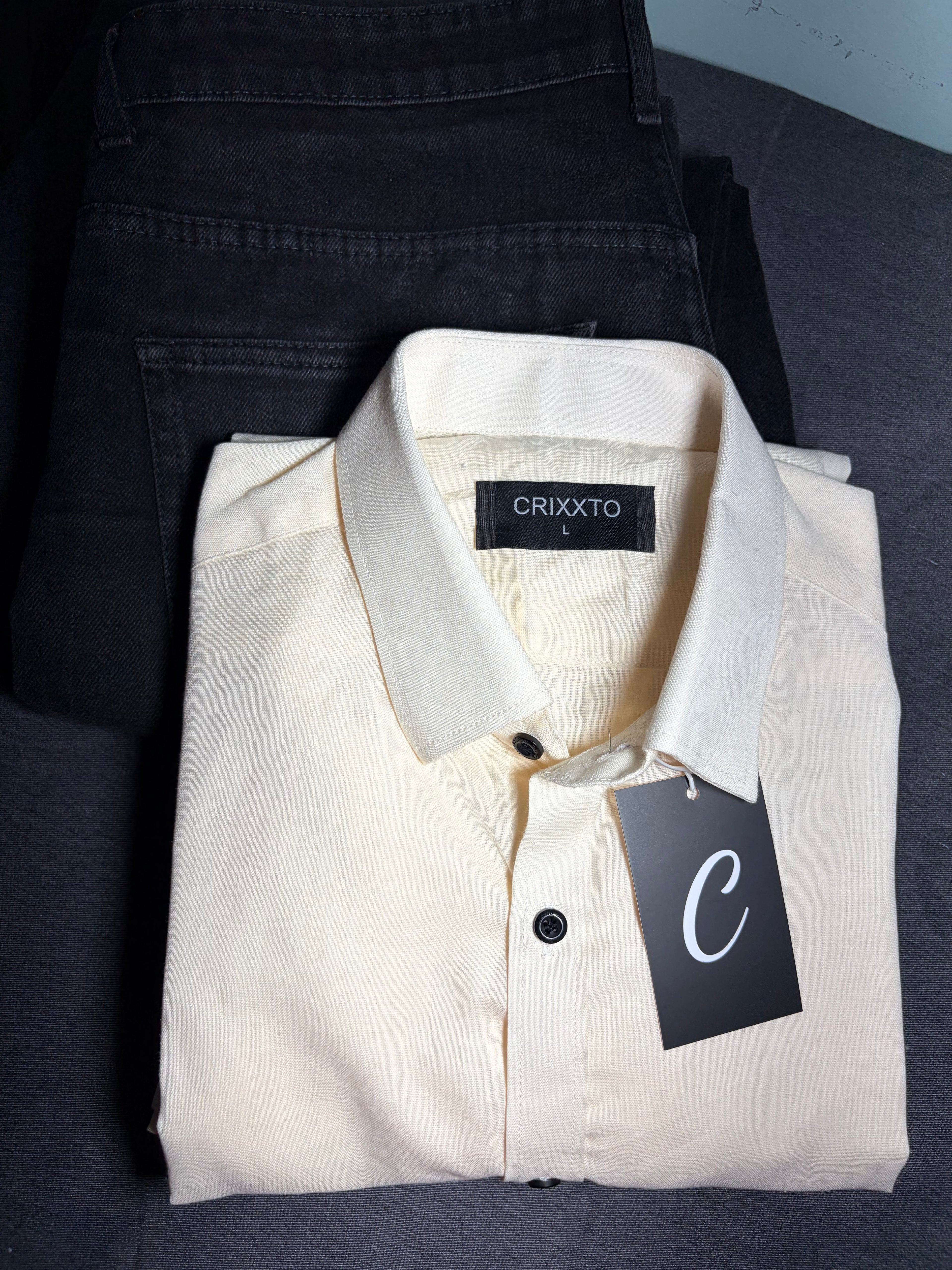 LINEN-COTTON SHIRTS CREAM