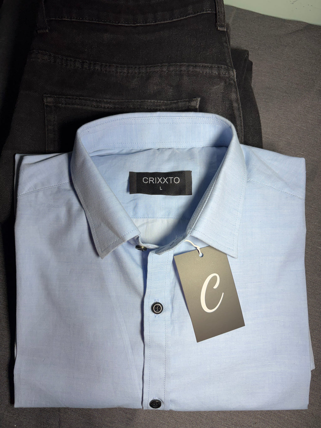 PURE COTTON SHIRTS LIGHT BLUE