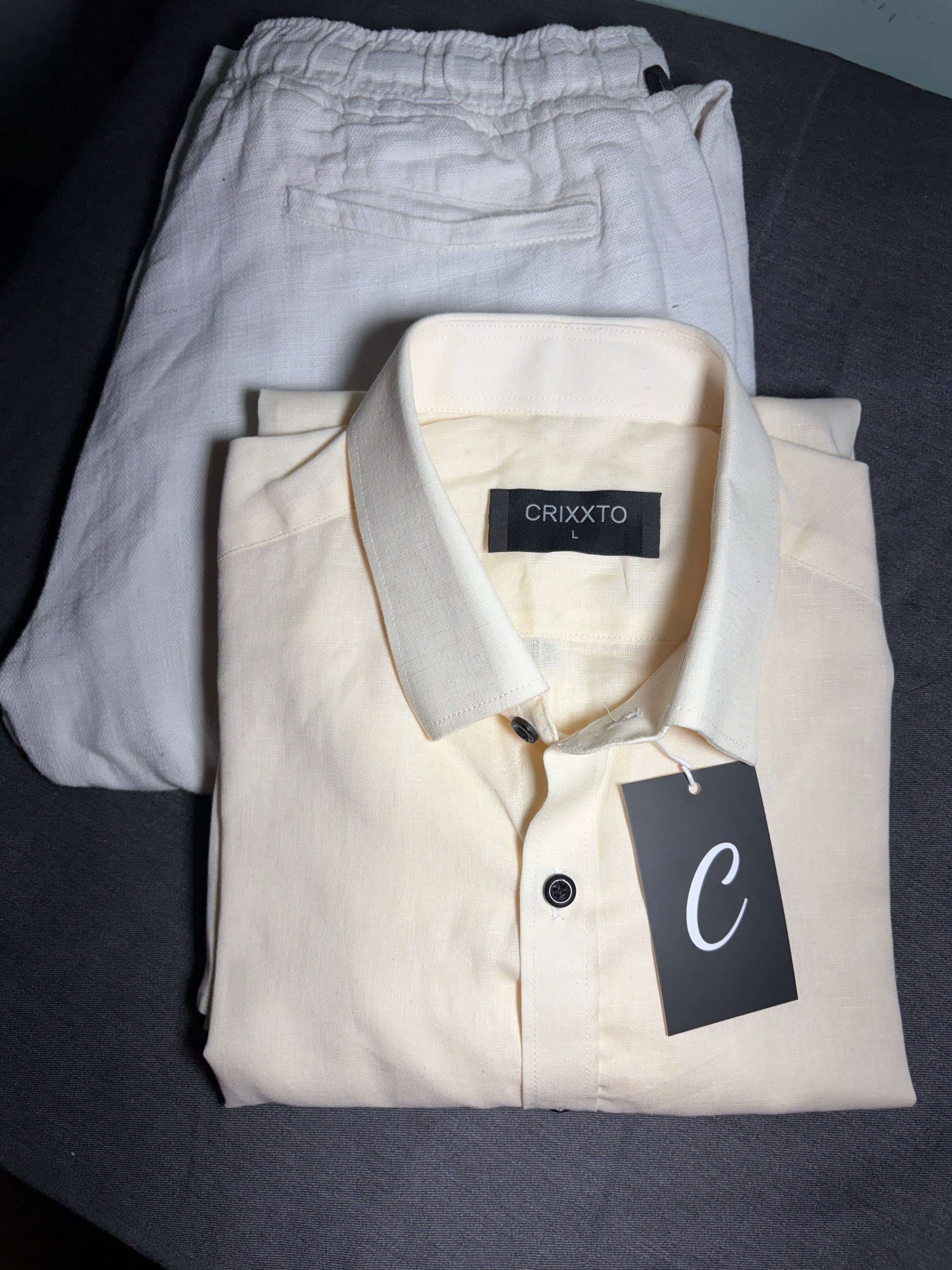 LINEN-COTTON SHIRTS CREAM