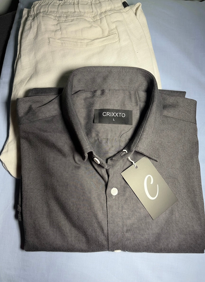 PURE COTTON SHIRTS ASH