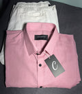 LINEN-COTTON SHIRTS Light Pink