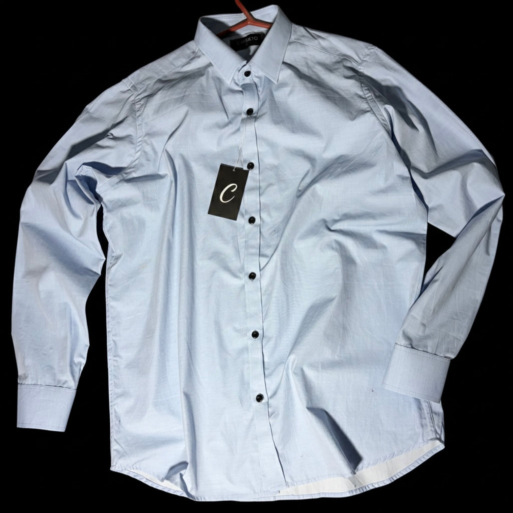 PURE COTTON SHIRTS LIGHT BLUE